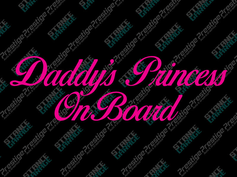 Daddies Princess On Board