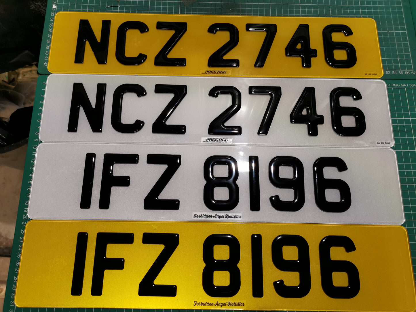 3D Number Plates