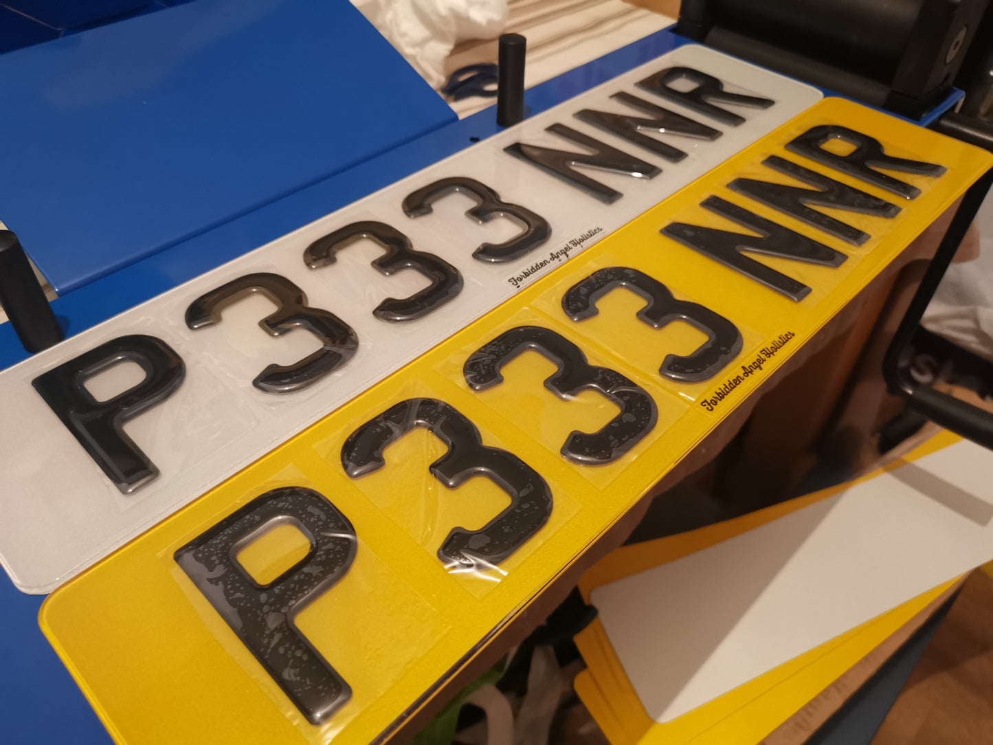 3D Number Plates